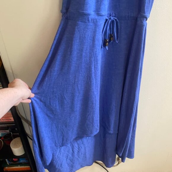 Athleta Malti Patio Maxi Dress Blue  Size Small 983210 - Picture 5 of 8